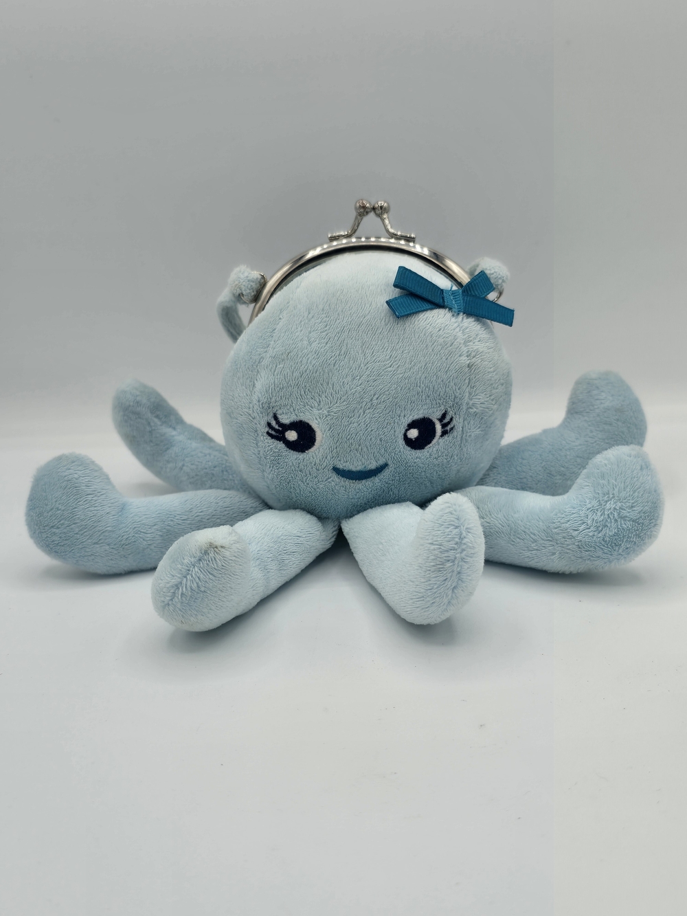 Light Blue Octopus Plush Coin Purse